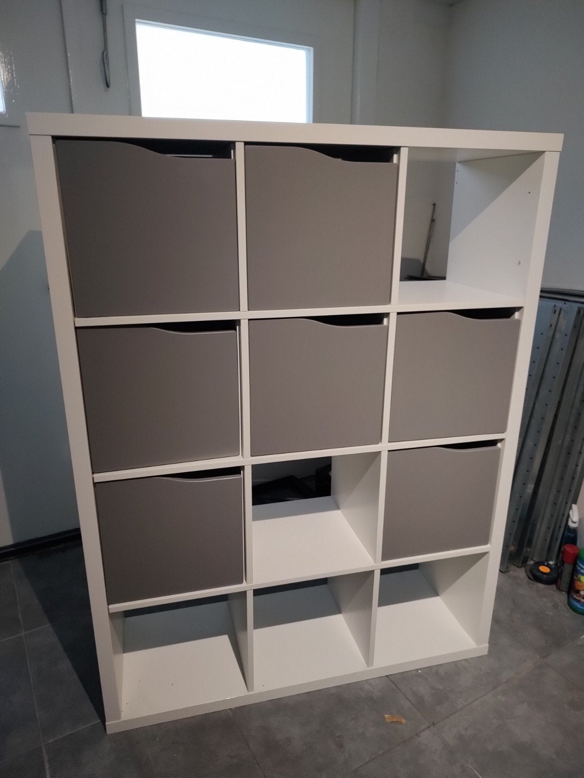 Ikea Kallax vakkenkast met inzet deurtjes, Ophalen, Gebruikt