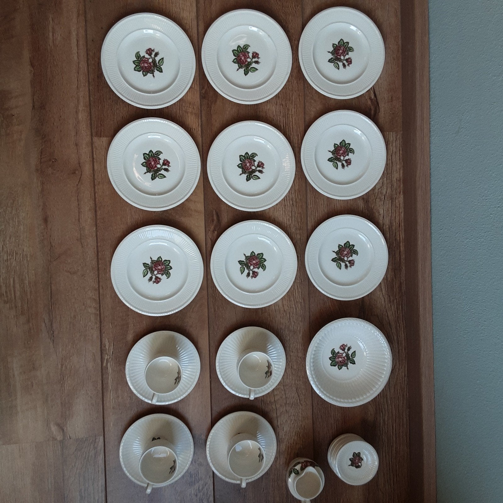 Wedgwood Rose servies - diverse onderdelen, Ophalen, Zo goed als nieuw, Wedgwood, Porselein