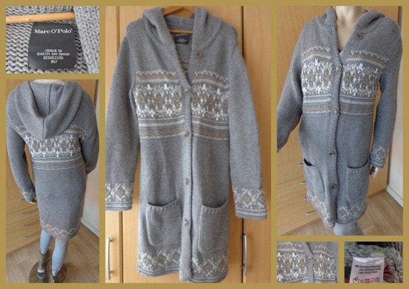 Marc o'polo NIEUW wollen LANG vest S, Verzenden, Nieuw, Maat 36 (S), Meerkleurig