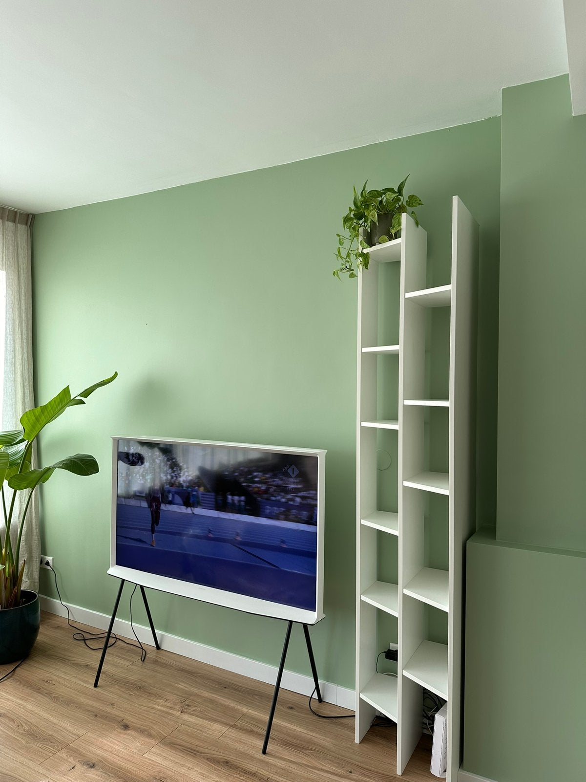 Wit boekenkast, Huis en Inrichting, Kasten | Boekenkasten, Ophalen, Minder dan 50 cm, 200 cm of meer, Zo goed als nieuw