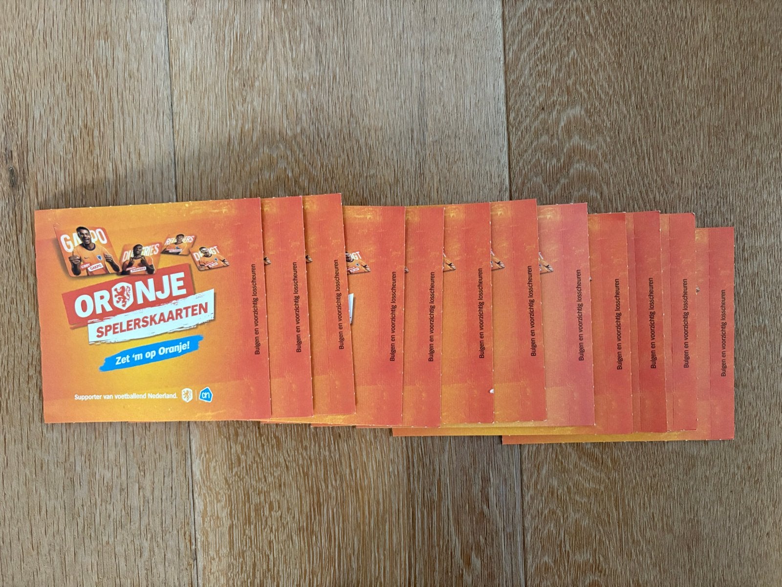 Oranje Spelerskaarten AH - set, Verzamelen, Ophalen of Verzenden, Nieuw, Overige sporten, Spelerskaart