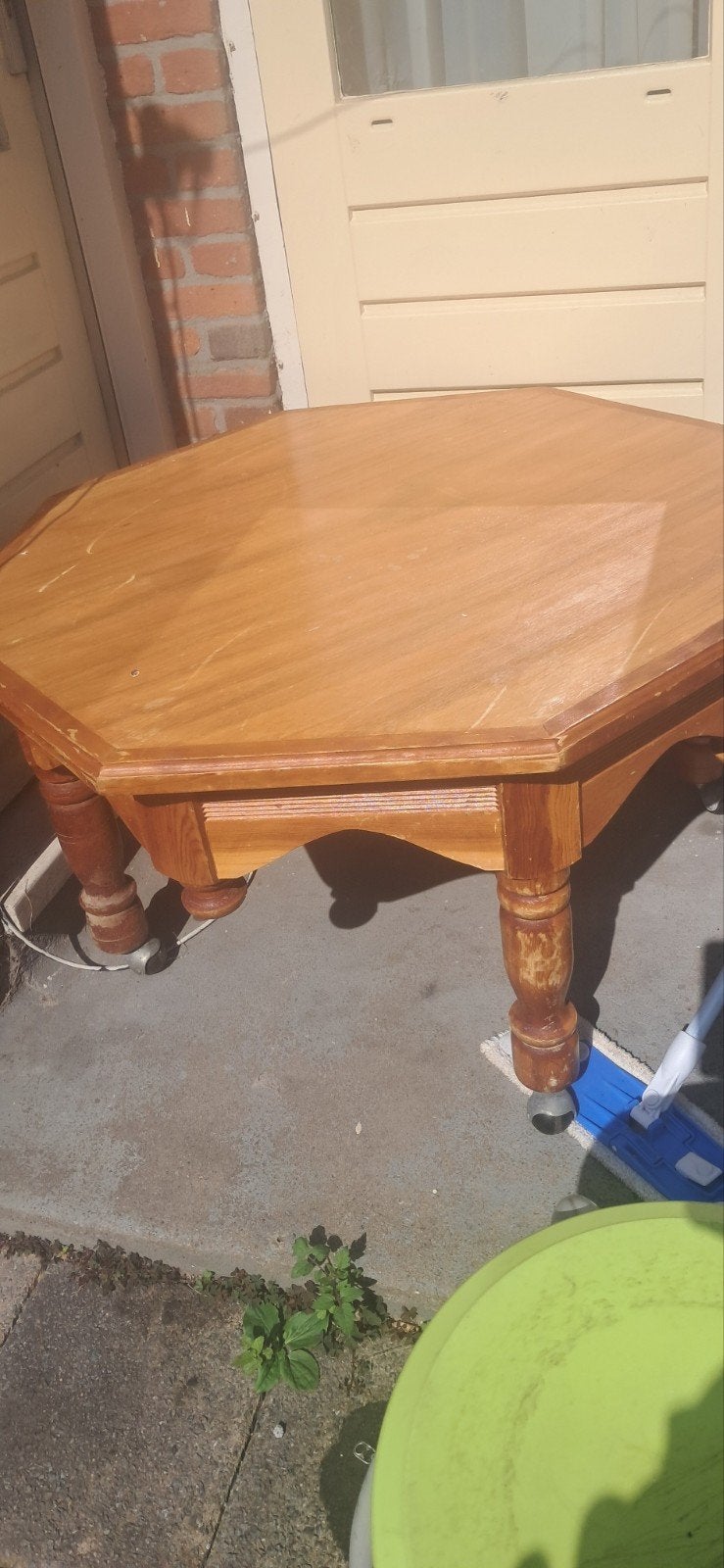 Marokkaanse bijzettafel - Houten salontafel, Gebruikt, 50 tot 100 cm, Marokkaans, Overige vormen