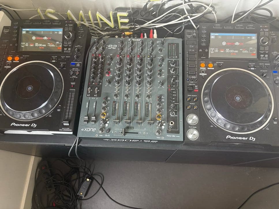 DJ-set: Pioneer CDJ-2000NXS2 (2x) & Allen & Heath Xone 92, Ophalen, Gebruikt, Dj-set, Pioneer