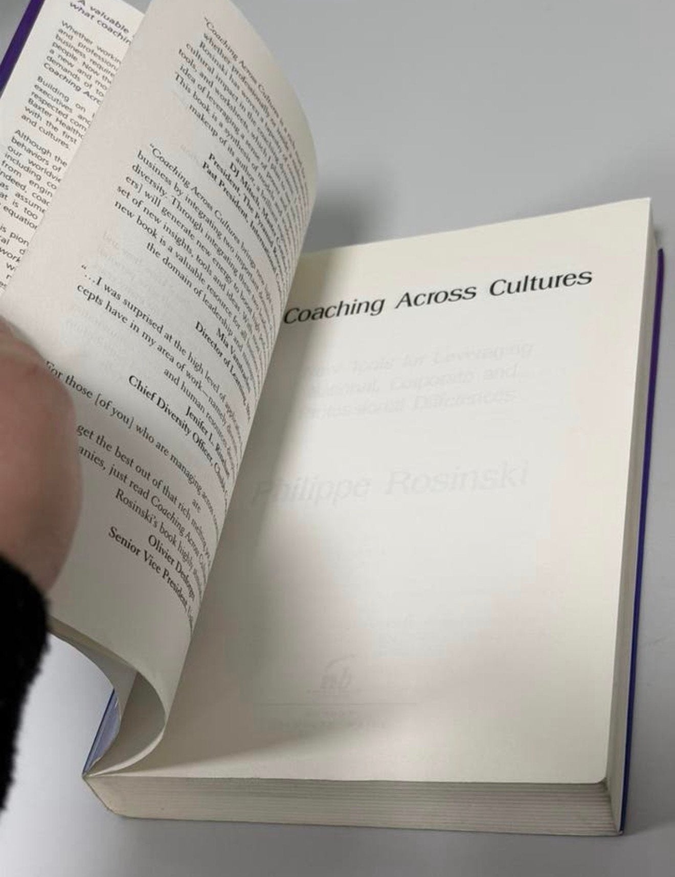 Coaching Across Cultures – Philippe Rosinski management boek, Boeken, Ophalen of Verzenden, Zo goed als nieuw, Management