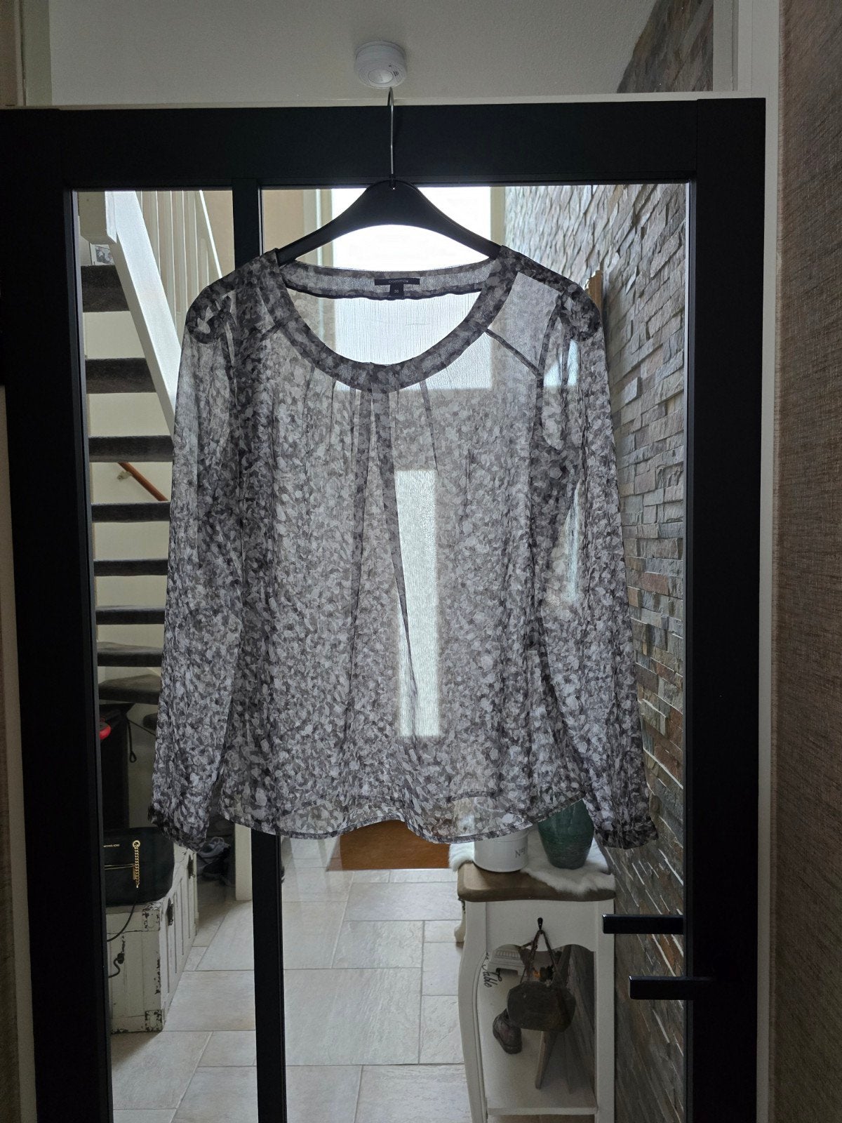 Te koop nieuwe grijze dames blouse, maat 38, merk Comma, Maat 38/40 (M), Nieuw, Grijs, Comma