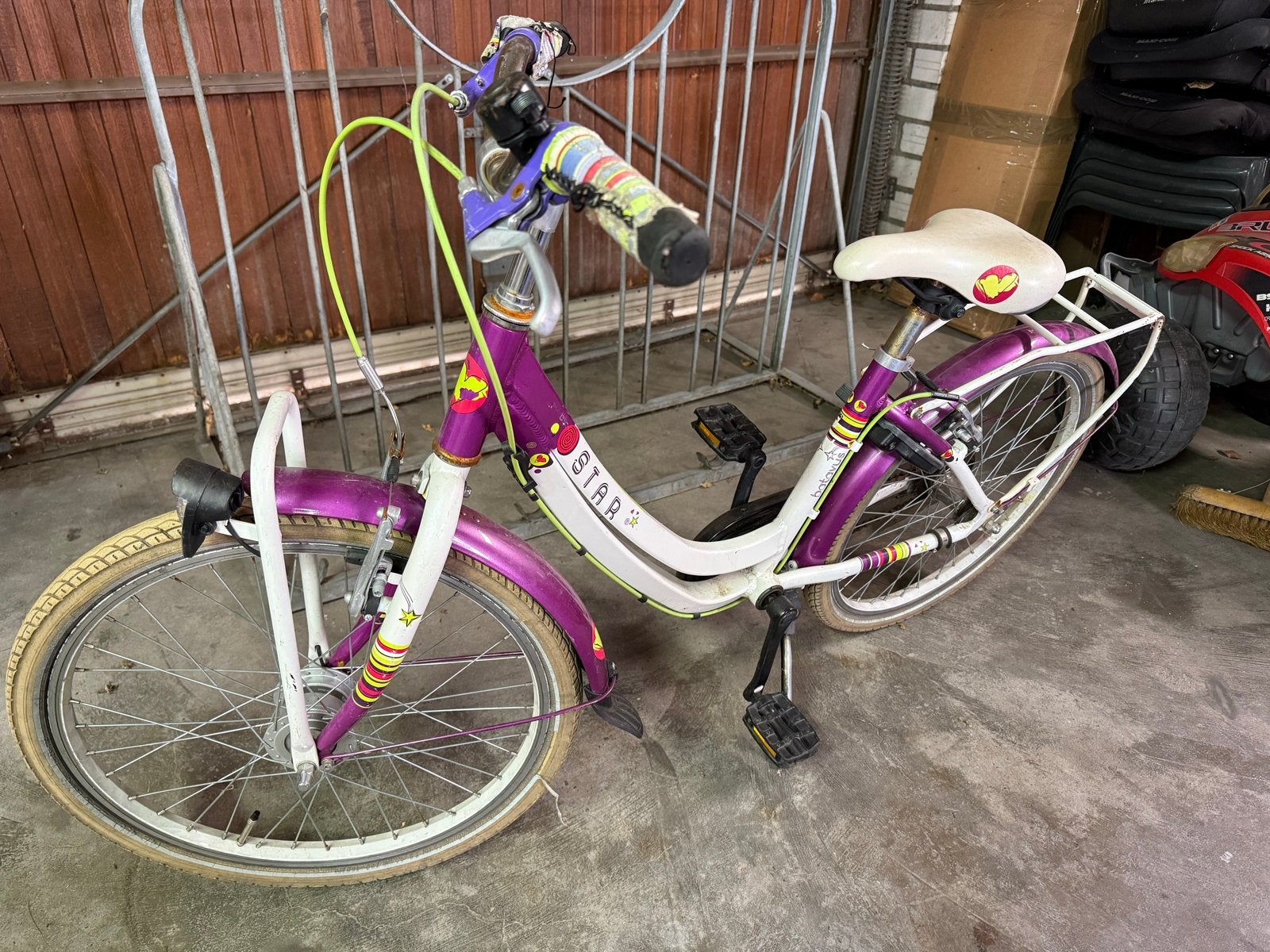 Batavus Star kinderfiets 22 inch, Ophalen, Terugtraprem, 22 inch, Gebruikt