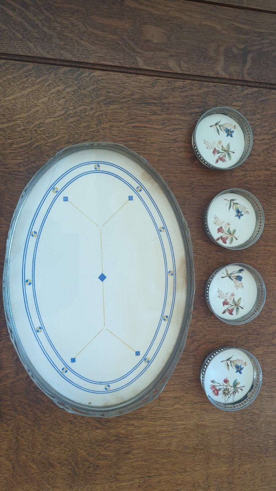 Art Nouveau - Jugendstil stijl dienblad uit jaren 1900-1920, Ophalen