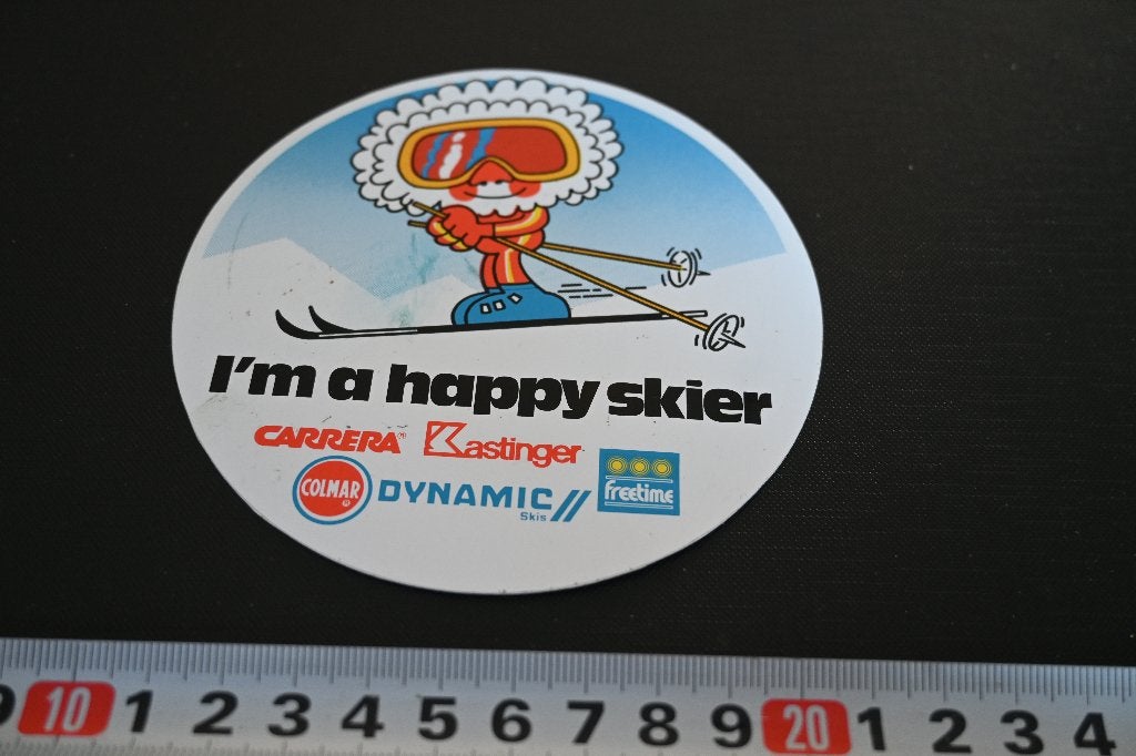 sticker I'm a happy skier CARRERA KASTINGER COLMAR Freetime, Ophalen of Verzenden, Zo goed als nieuw