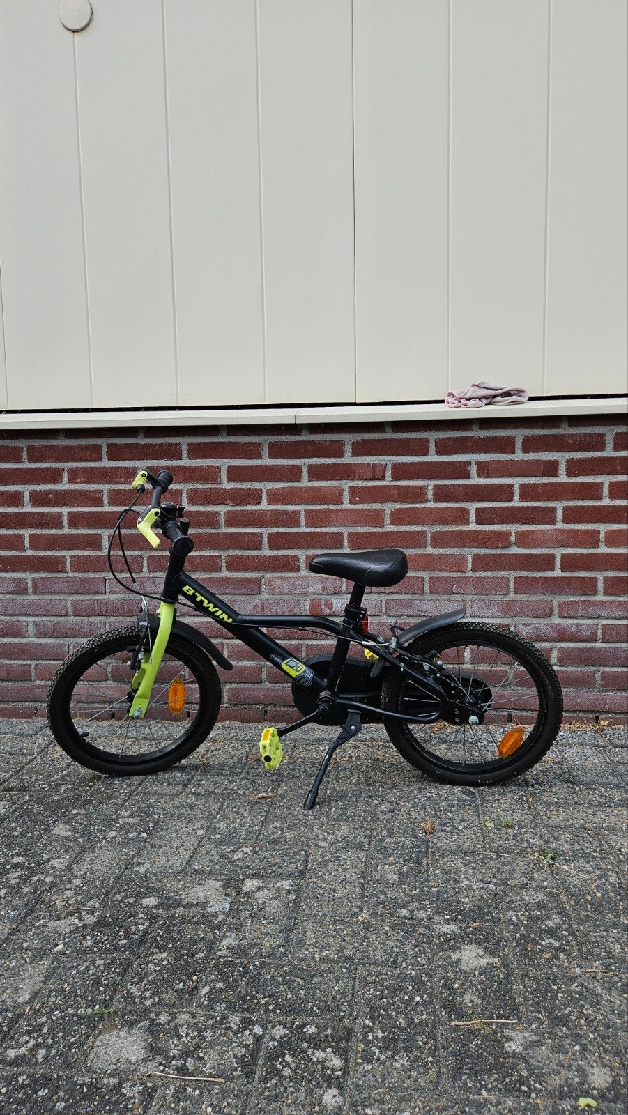 B'twin kinderfiets 16 inch, Ophalen, Gebruikt, 16 tot 20 inch, B'Twin