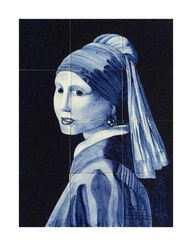Delfts blauw tegeltableau  41x61cm, Ophalen of Verzenden