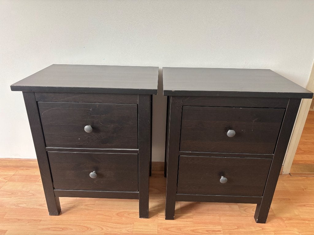 2 nachtkastjes, Ophalen, Gebruikt, 55 tot 70 cm, 45 tot 65 cm