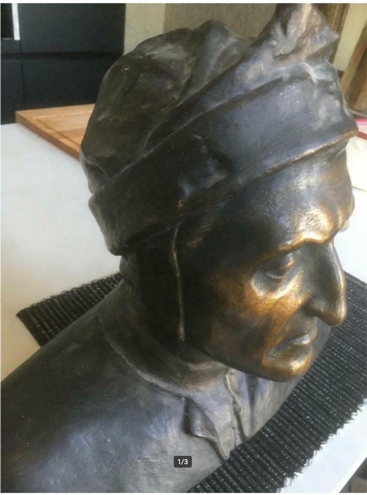 Vintage Dante beeld, Antiek en Kunst, Curiosa en Brocante, Ophalen