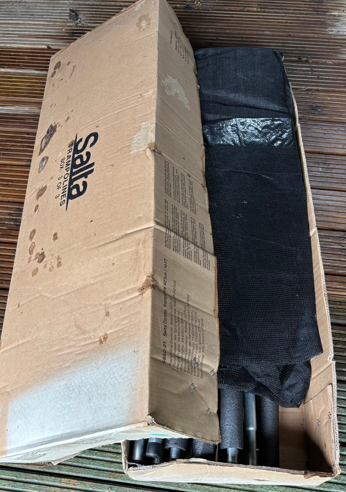 Net voor Salta Combo trampoline, 427 cm., Kinderen en Baby's, Speelgoed | Buiten | Trampolines, Ophalen