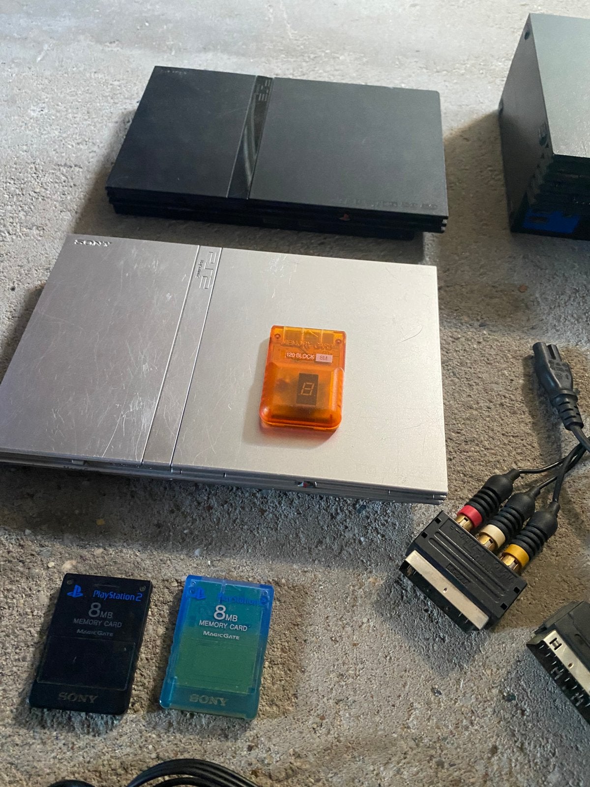 Playstation 2 sony, Spelcomputers en Games, Spelcomputers | Sony PlayStation 2, Gebruikt, Zwart, Met games, Ophalen of Verzenden