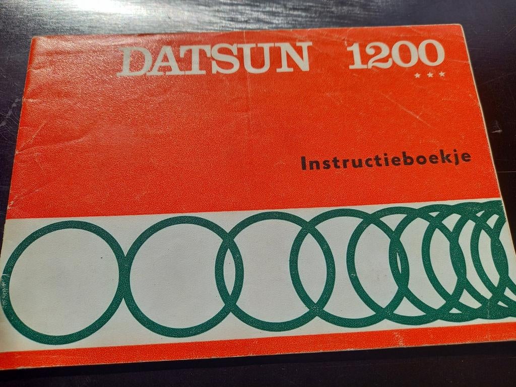 Instructieboekje DATSUN 1200  8 - 1972 NL, Ophalen of Verzenden