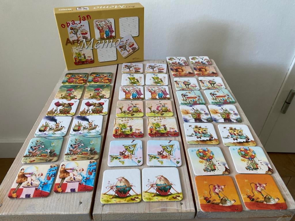 Opa Jan Memory - Leuk geheugenspel voor jong en oud, Een of twee spelers, Ophalen of Verzenden, Zo goed als nieuw