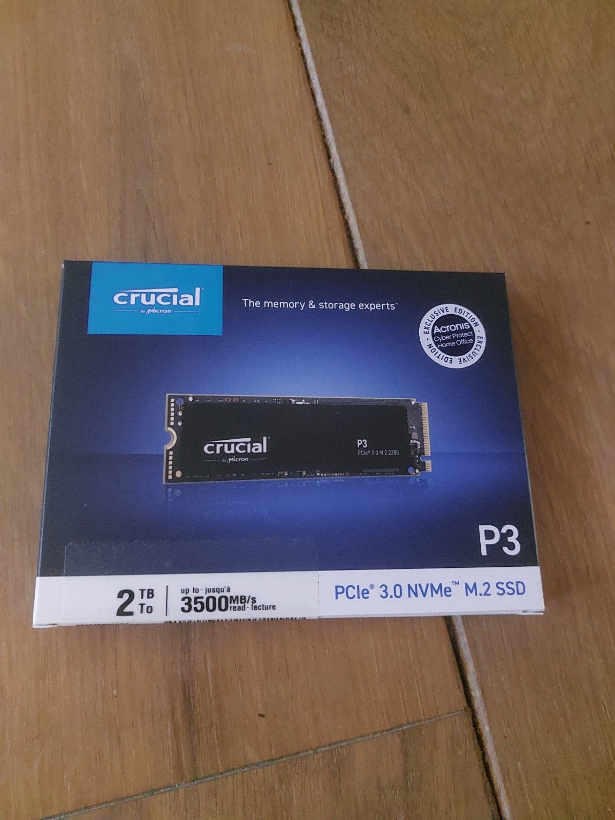 Crucial P3 2TB M.2 NVMe SSD (PCIe 3.0) — NEW IN BOX (SEALED), Ophalen of Verzenden, Nieuw, Desktop, Overige aansluitingen