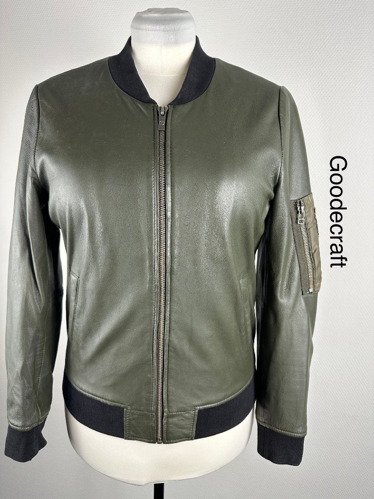 Goosecraft Leren Jas  (mt: 42) 27,6/9126, Kleding | Dames, Zwart, Maat 42/44 (L), Goosecraft, Goosecraft