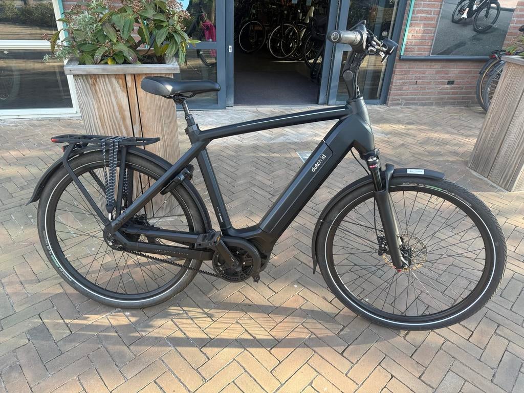 Dutch ID Phantom Bosch smart 625wh riemaandrijving, Versnellingen, 56 cm of meer, Zo goed als nieuw, Schijfrem