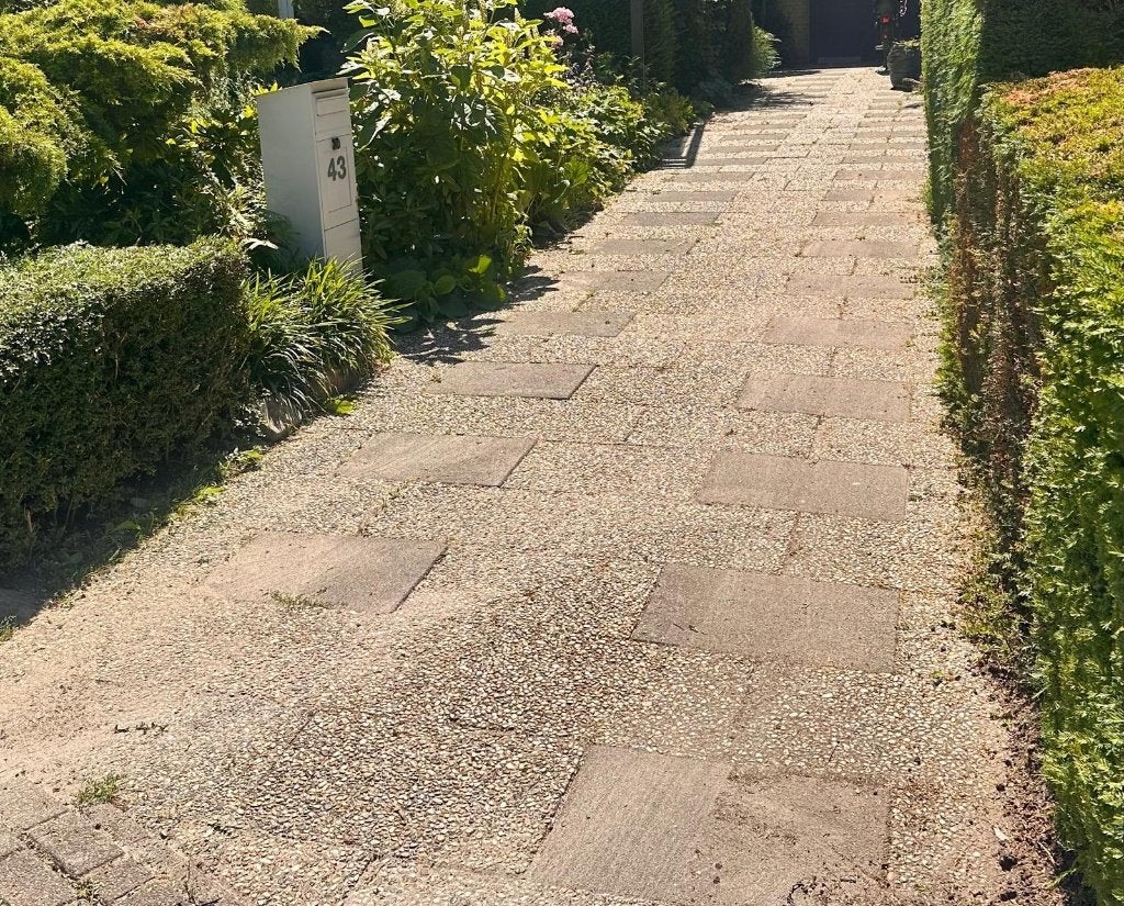 Grindtegels GRATIS af te halen 60m2 (rechthoek & rond), Ophalen, Gebruikt, 10 m² of meer, Beton