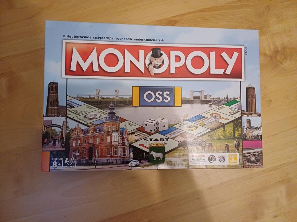 Monopoly Oss editie - Zo goed als nieuw, Vijf spelers of meer, Ophalen of Verzenden, Zo goed als nieuw, Brand