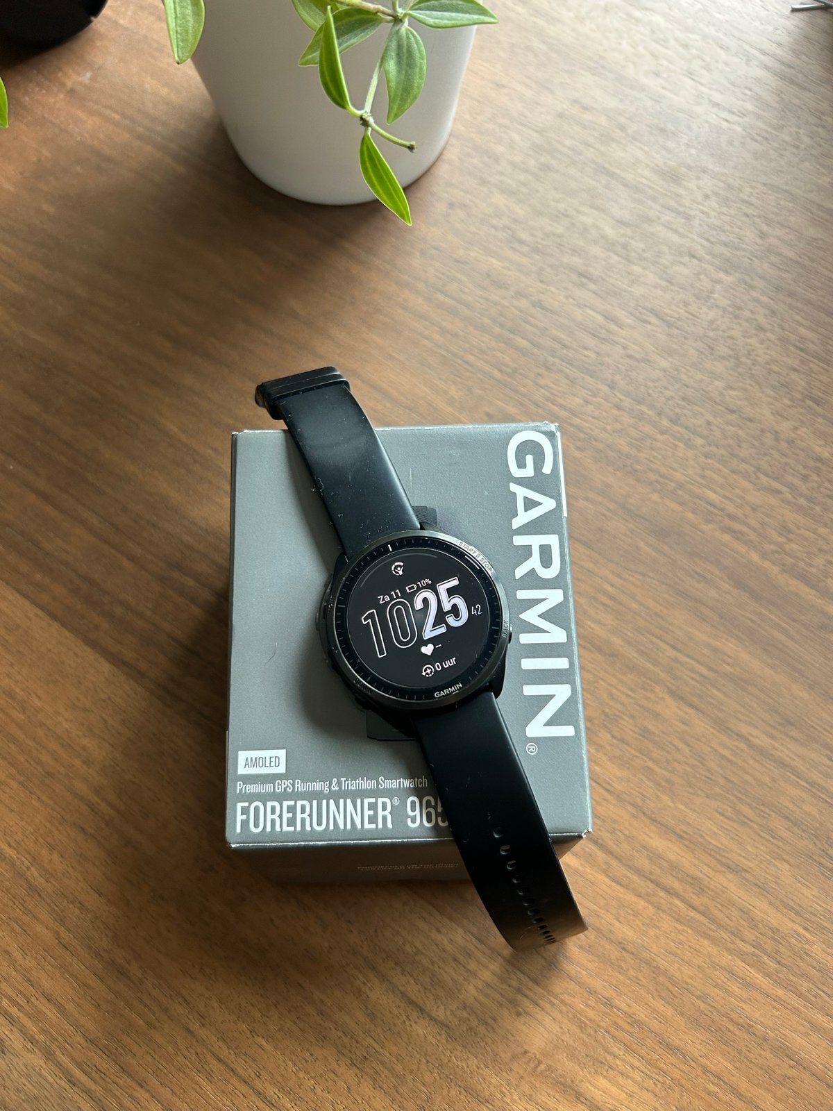 Garmin Forerunner 965 - Zo goed als nieuw, Afstand, Zwart, Ophalen of Verzenden, Zo goed als nieuw