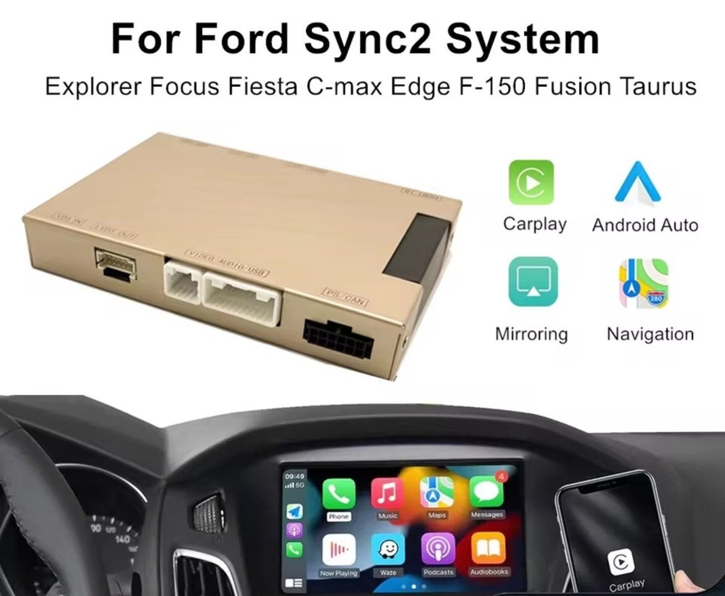 ford focus sync 2 carplay inbouw, Auto diversen, Autoradio's, Ophalen of Verzenden