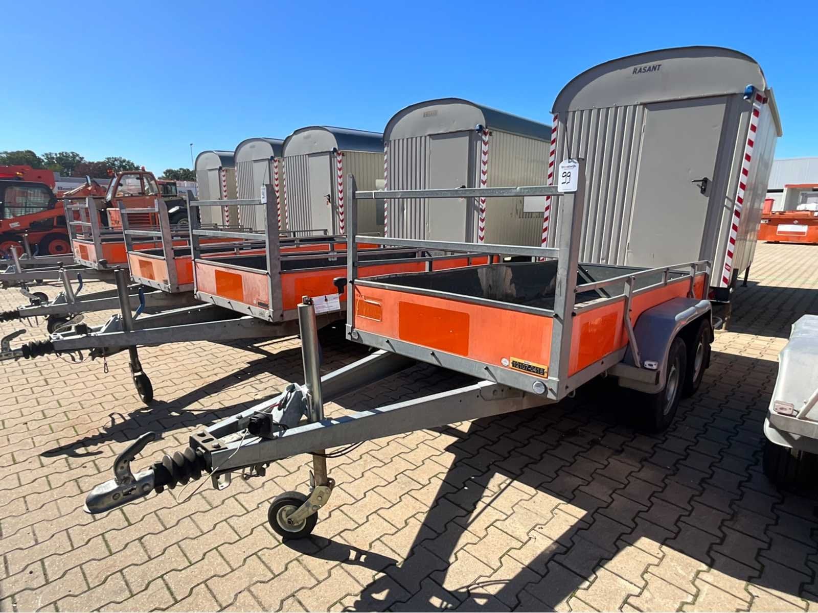 2016 Atec EB2 2-1 Dubbelas aanhangwagen, Gebruikt