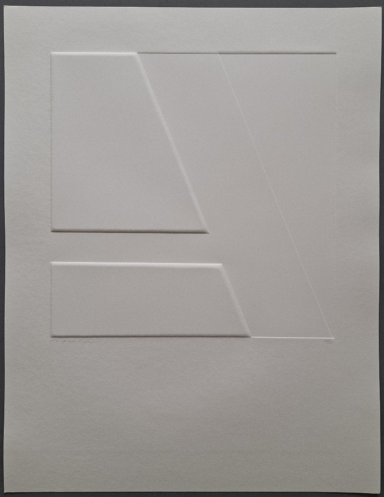 Harry van Kuyk – gesigneerde reliëfdruk, Antiek en Kunst, Ophalen of Verzenden