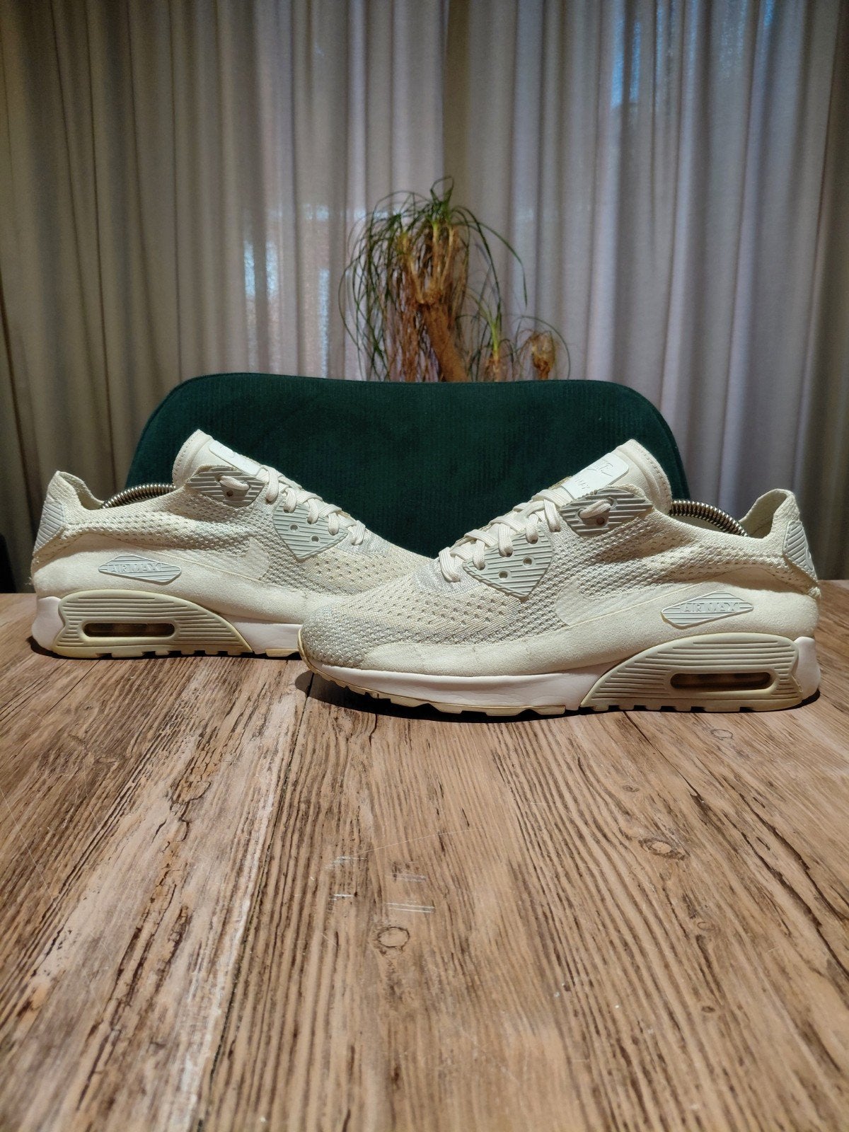 Nike Air Max 90 Flyknit Ultra 2.0 'Pure Platinum' Size 41, Wit, Nike, Ophalen of Verzenden, Sneakers of Gympen