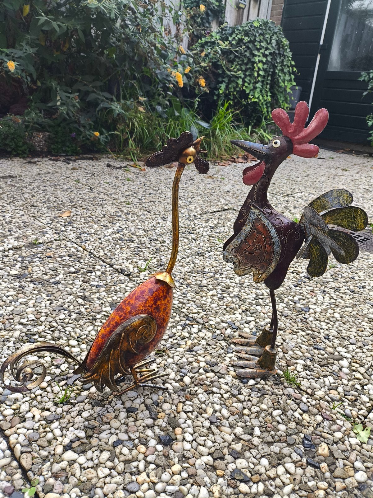 2Metalen Kippen, Tuin en Terras, Ophalen of Verzenden, Metaal, Overige typen