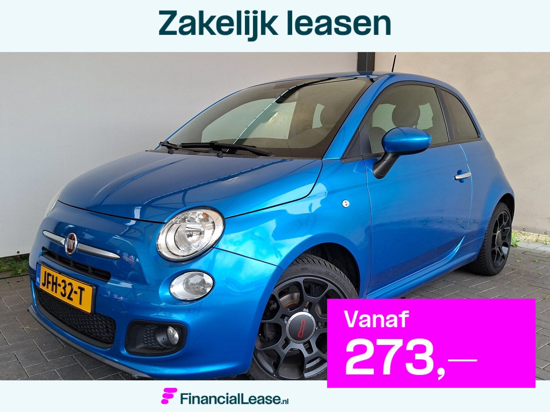 Fiat 500 1.2 Lounge Sport|Carplay|Mooie auto, Voorwielaandrijving, Gebruikt, 4 cilinders, 840 kg