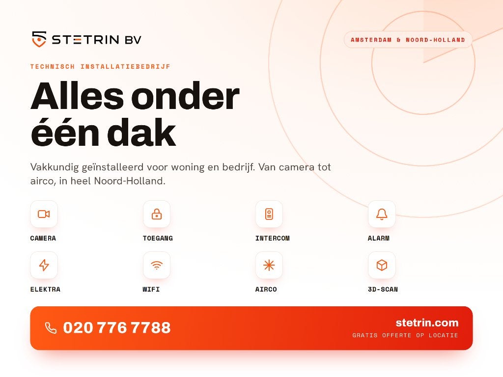Beveiligingscamera & alarm laten installeren Noord-Holland, Installatie alarmsystemen