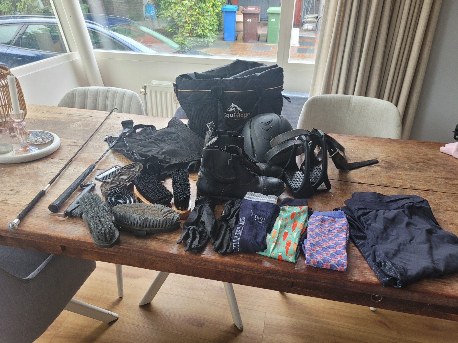 Volledig (start)pakket voor (nw) paardrijder, Ophalen, Gebruikt, Dressuur