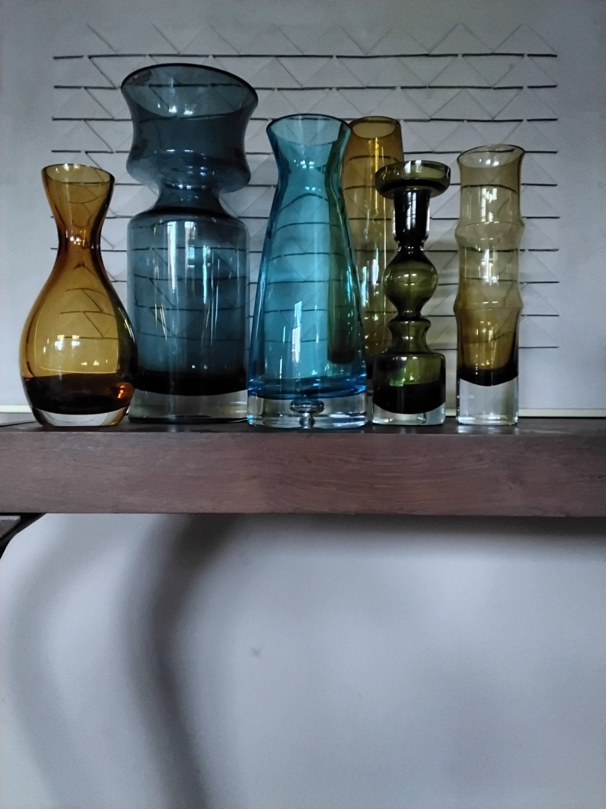 Sommerso Mid century vazen, Antiek en Kunst, Antiek | Glas en Kristal, Ophalen of Verzenden