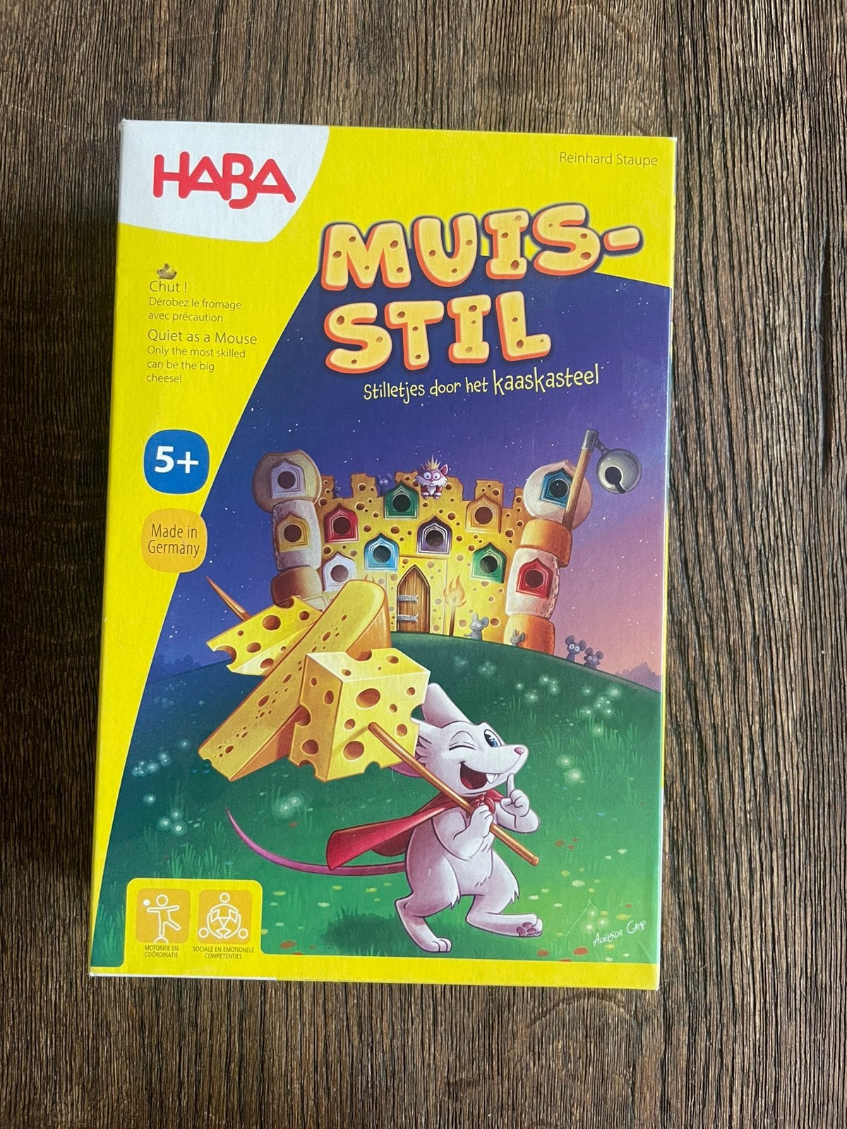 Muisstil: Stilletjes door het Kaaskasteel (HABA), Een of twee spelers, Ophalen of Verzenden, Zo goed als nieuw, HABA