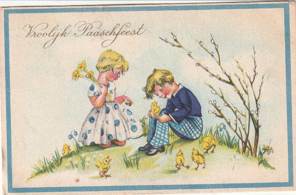 paaskaart, Verzenden, Voor 1920, Sterren en Beroemdheden