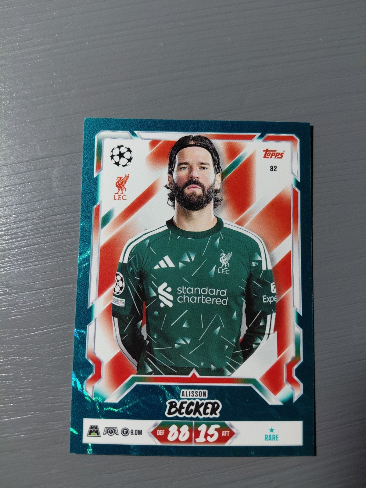 alisson becker (liverpool) topps match attax 2027 green, Ophalen of Verzenden, Nieuw, Buitenlandse clubs, Spelerskaart