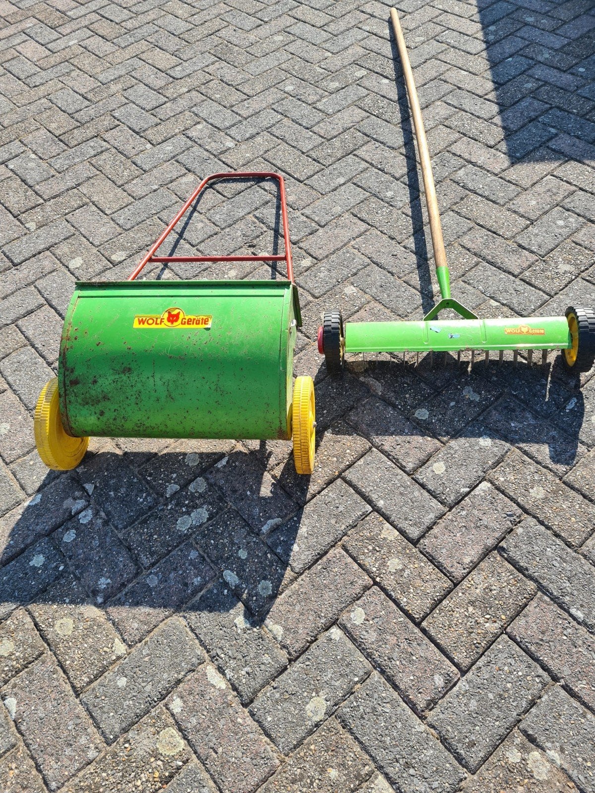 Verticuteerhark en zaaibak, merk Wolfgarate, Tuin en Terras, Grasmaaiers, Ophalen of Verzenden