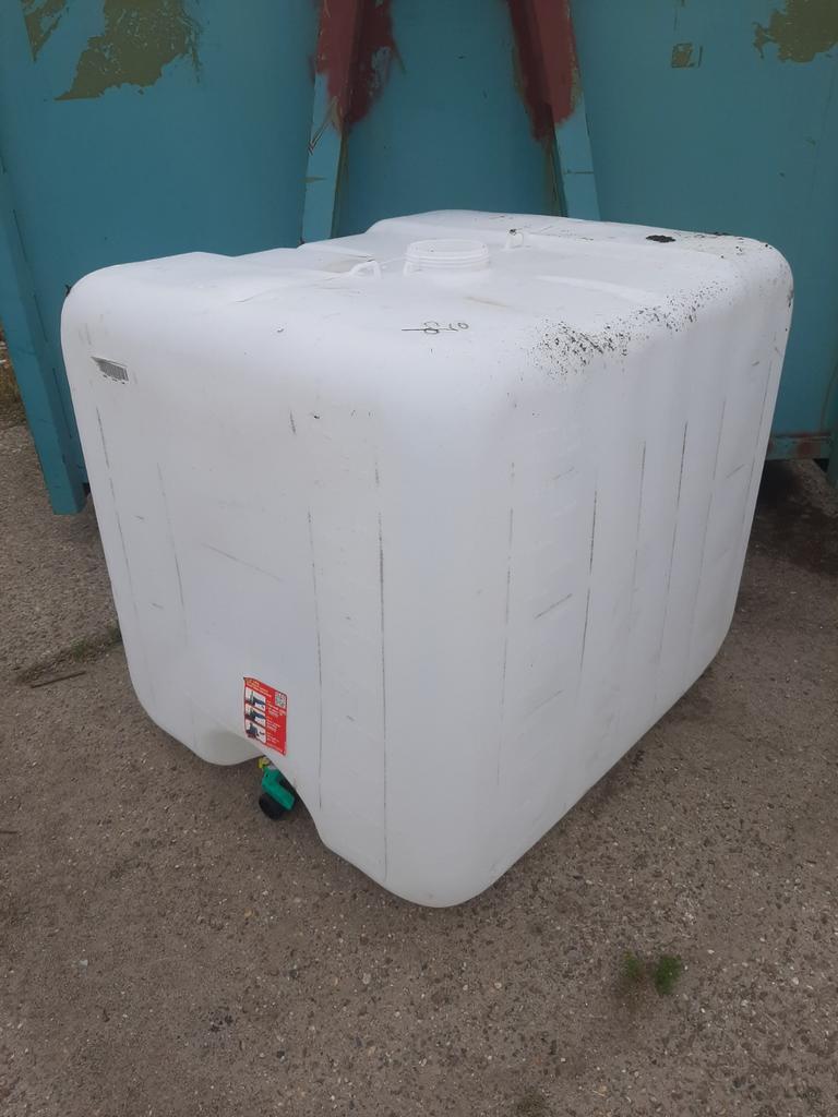 IBC vat 1000 liter - Wit, Gebruikt, 100 cm of meer, 60 cm of meer, Overige typen