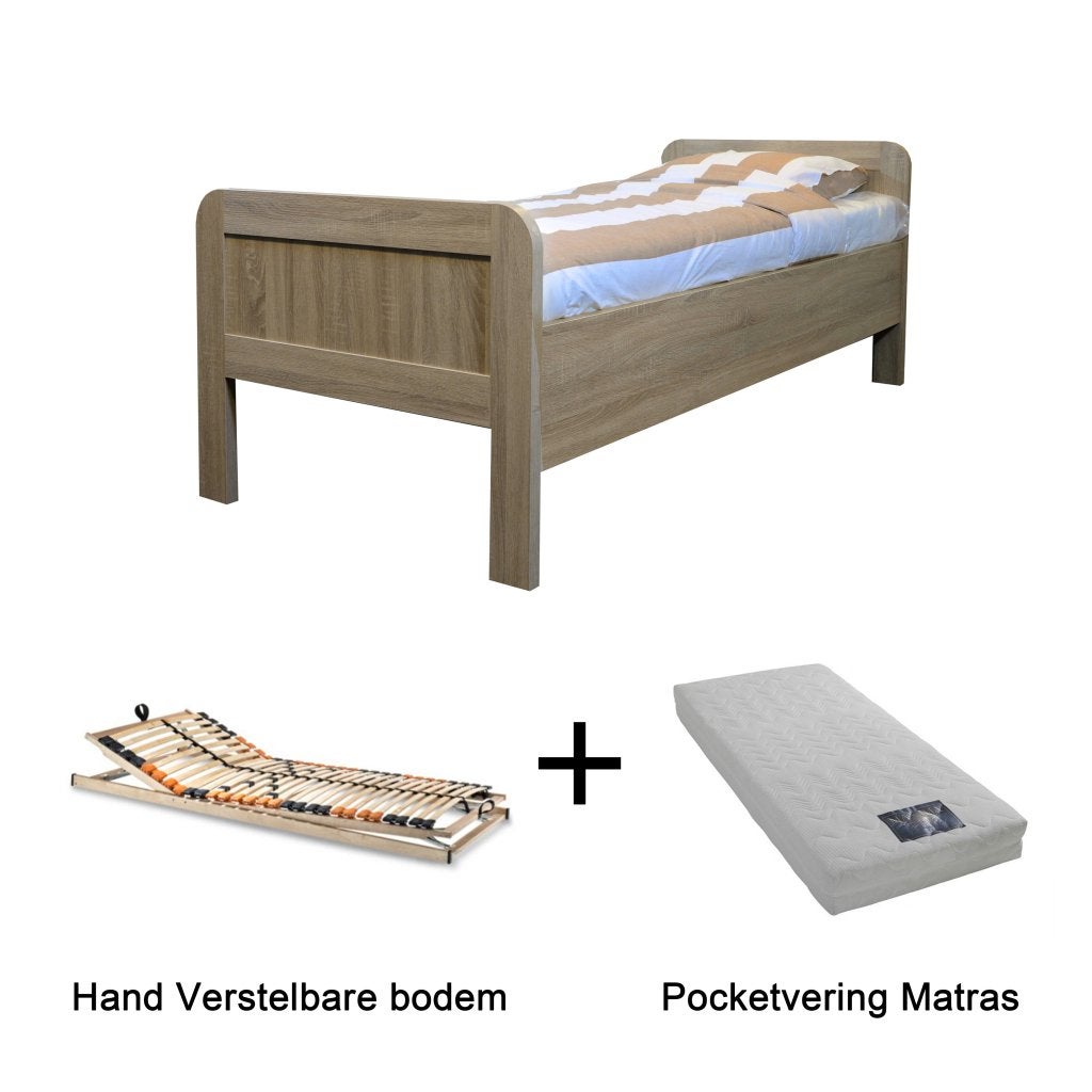 Actie 2 - Seniorenbed met handverstelbare bodem en matras -, Niet ingevuld, Niet ingevuld, Niet ingevuld