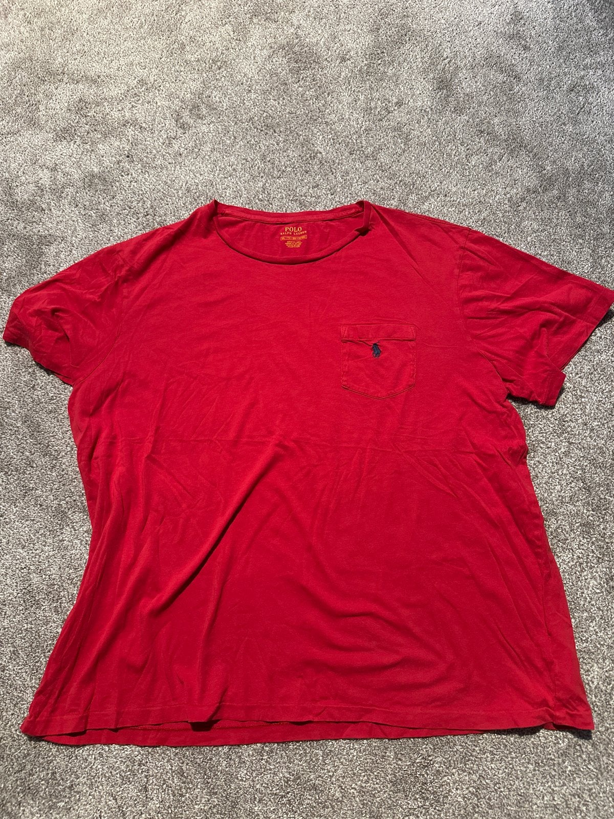 Polo Ralph Lauren T-shirt Rood XXL, Ophalen of Verzenden, Gedragen, Maat 56/58 (XL), Rood