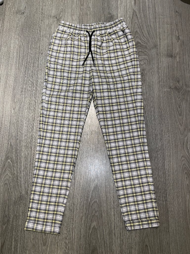 melting stockholm geruite gele chino broek pants mt XS, Geel, Ophalen of Verzenden, Zo goed als nieuw, Maat 34 (XS) of kleiner