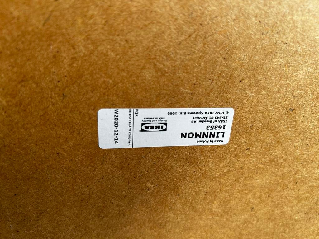 IKEA Linnmon wit bureau, Overige typen, Gebruikt, Spaanplaat of MDF, Ophalen of Verzenden