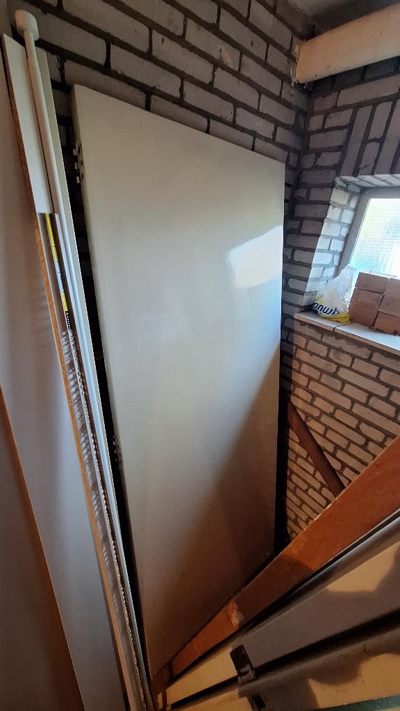 Stompe deur, 201,5 x 83, Doe-het-zelf en Verbouw, Ophalen, Gebruikt, 80 tot 100 cm, Binnendeur