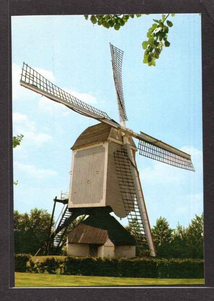 molen; Korenmolen Standerdmolen te Bergeijk., Ophalen of Verzenden, 1980 tot heden, Ongelopen, Noord-Brabant