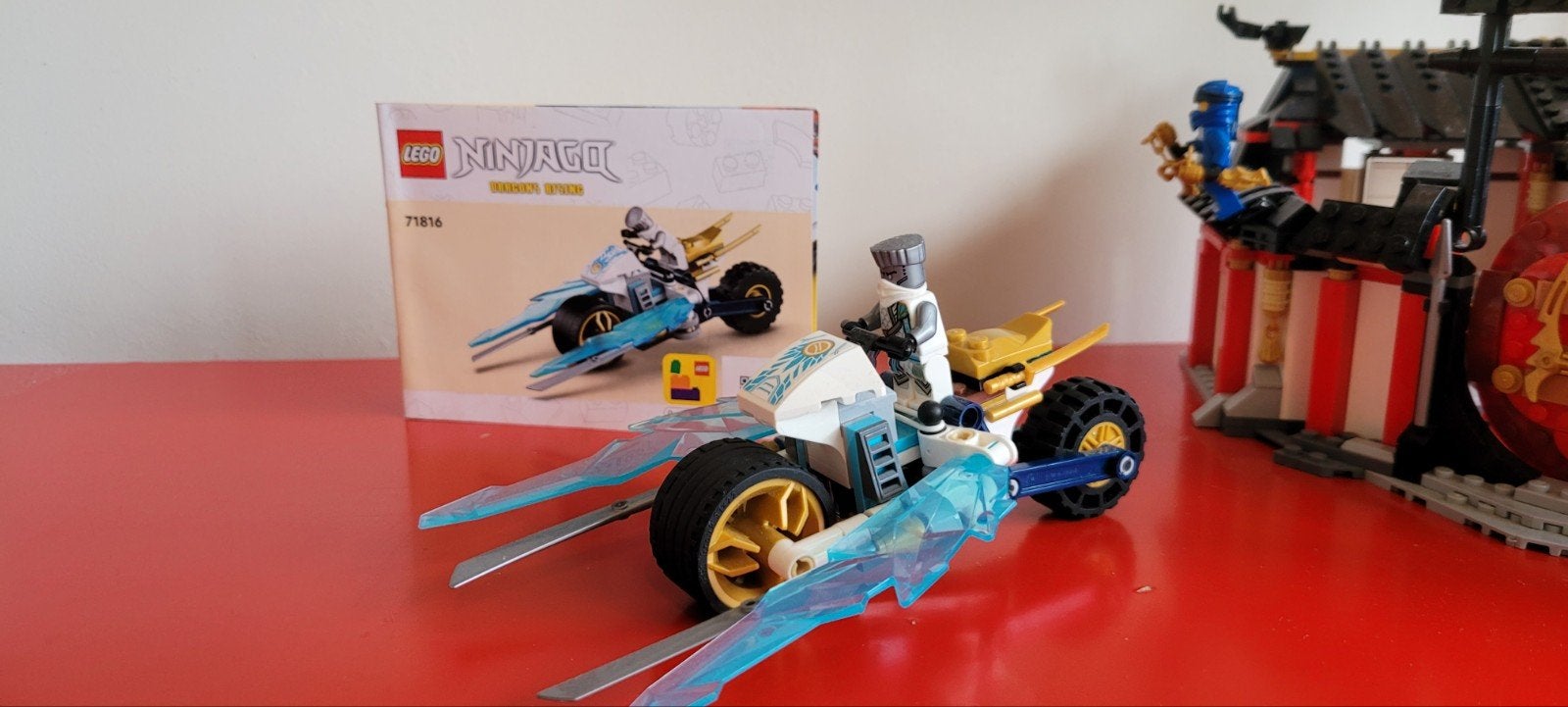 Lego Ninjago Zane's IJsdraak Motor 71816, Compleet, Lego, Ophalen of Verzenden, Zo goed als nieuw