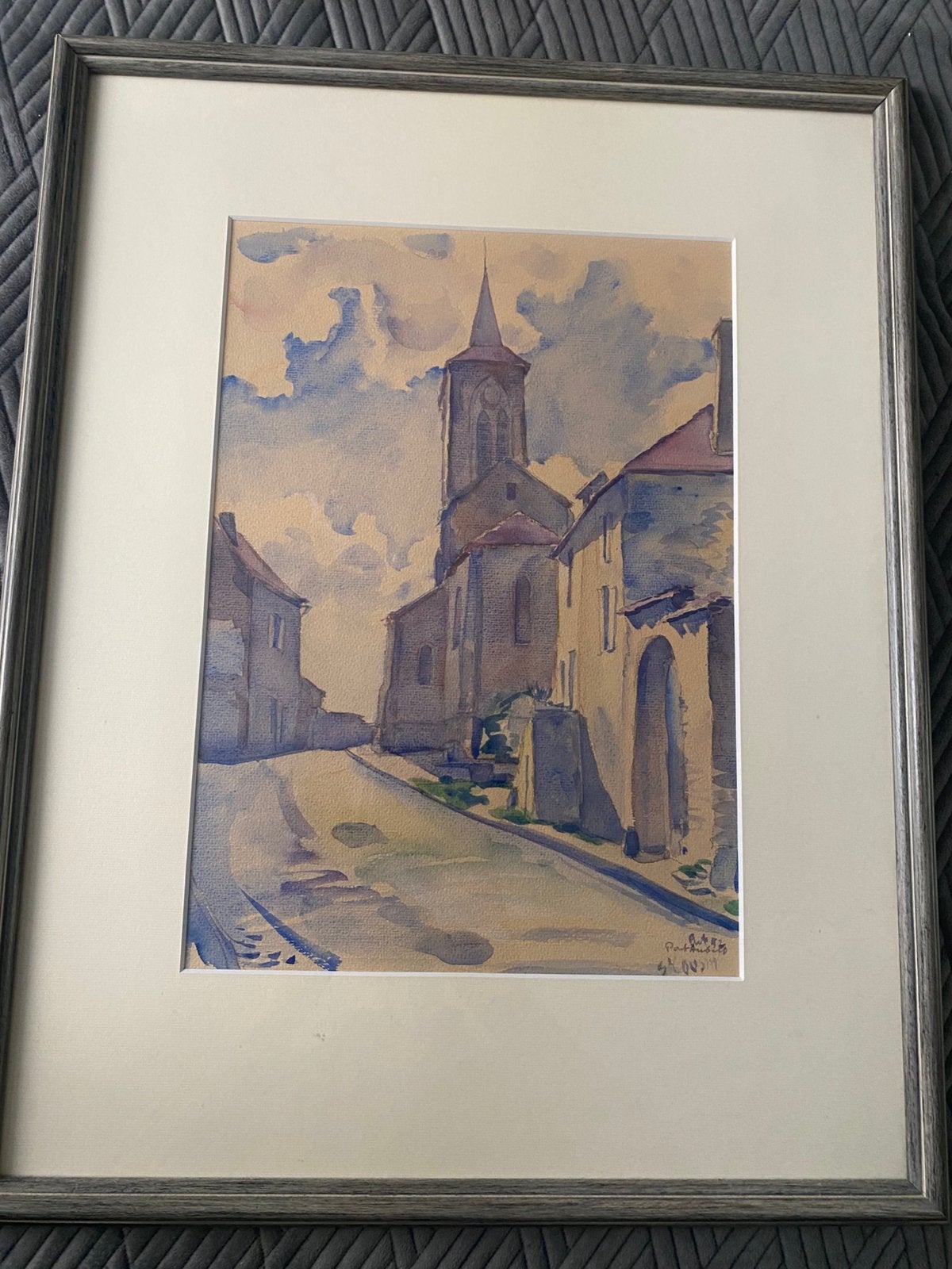 Aquarel, Ophalen, Landschappen, Overige techniek, Met glas