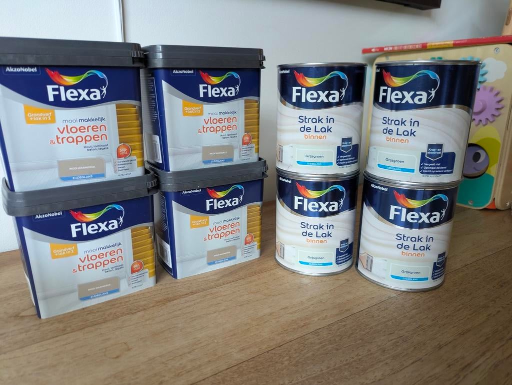 NIEUW_Flexa strak in de lak en vloeren en trappen, Beige, Nieuw, Ophalen of Verzenden, Lak