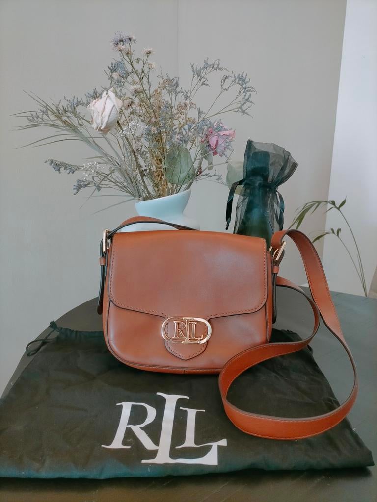Ralph Lauren ADDIE 24-MEDIUM vegan leren tas - Nieuw, Overige merken, Bruin, Nieuw, Ophalen of Verzenden